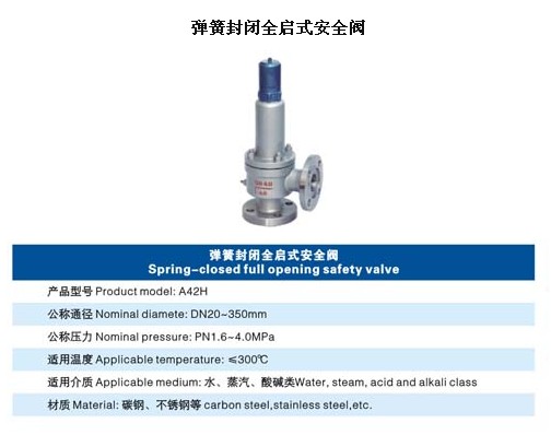 弹簧封闭全启式安全阀